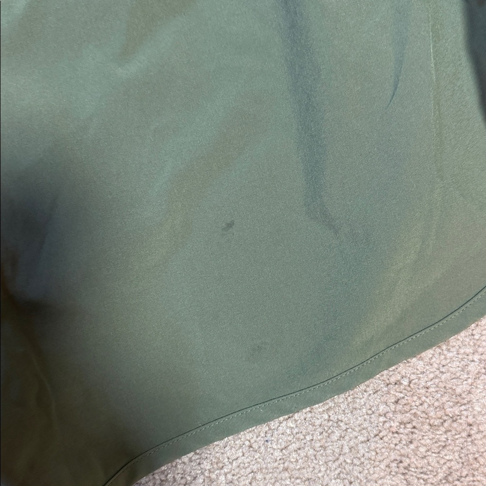 JoyLab Olive Green Athletic Shorts with Side Ruffle - Picture 3 of 4